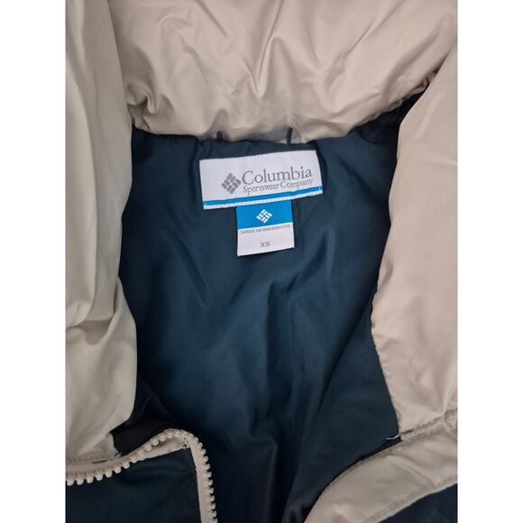 Columbia Women's Size XS Puffect Jacket Warm Winter Blue Cream - Picture 4 of 8